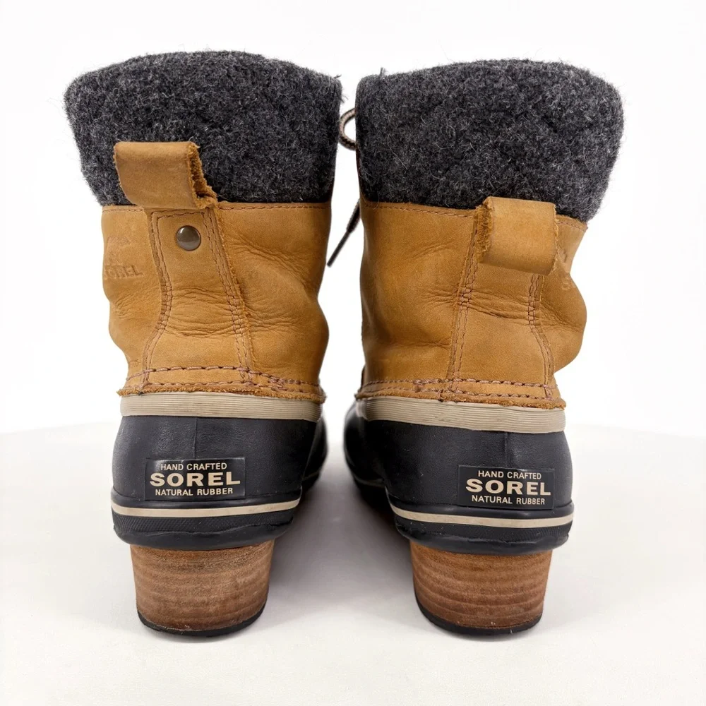SOREL Slimpack II Lace Waterproof Boots in Elk Black 7.5 - Picture 11 of 16